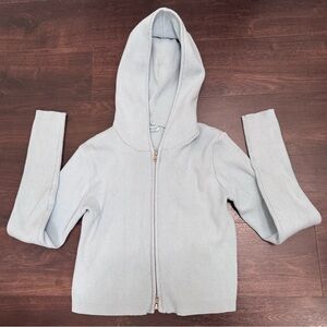 Brandy Melville Light Blue Zippered Hoodie